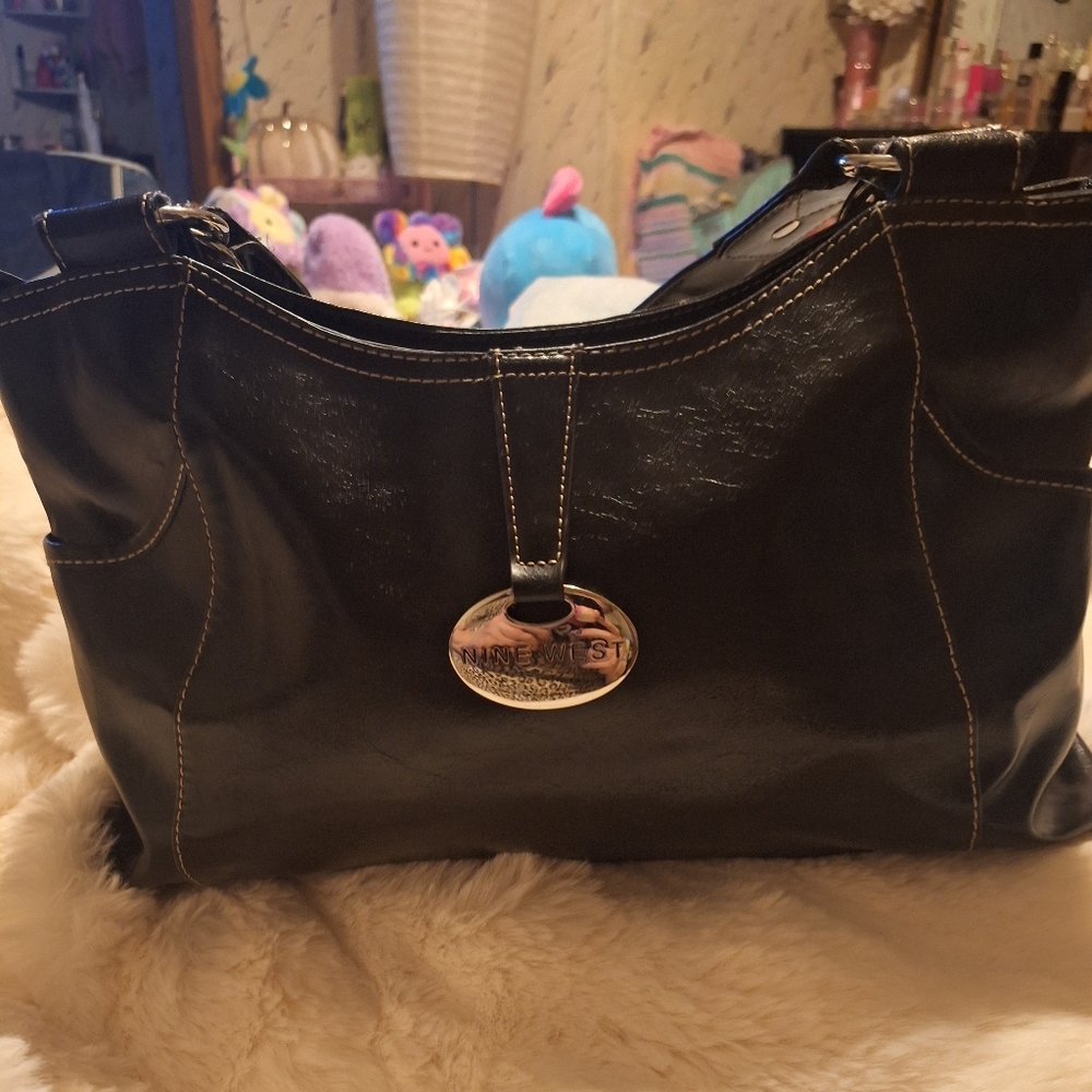 Black Leather Women's Bag Nine West